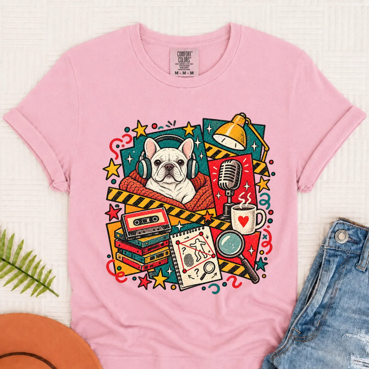 Customizer Monster Light 1717 / Blossom / S Custom Frenchie True Crime Podcast Unisex Tshirt