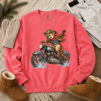 Sweatshirt Custom Frenchie Western Motorcycle Unisex Sweatshirt