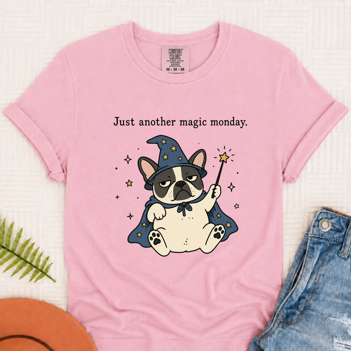 T-Shirt Blossom / S Custom Frenchie Work Humor Magic Monday Unisex TShirt