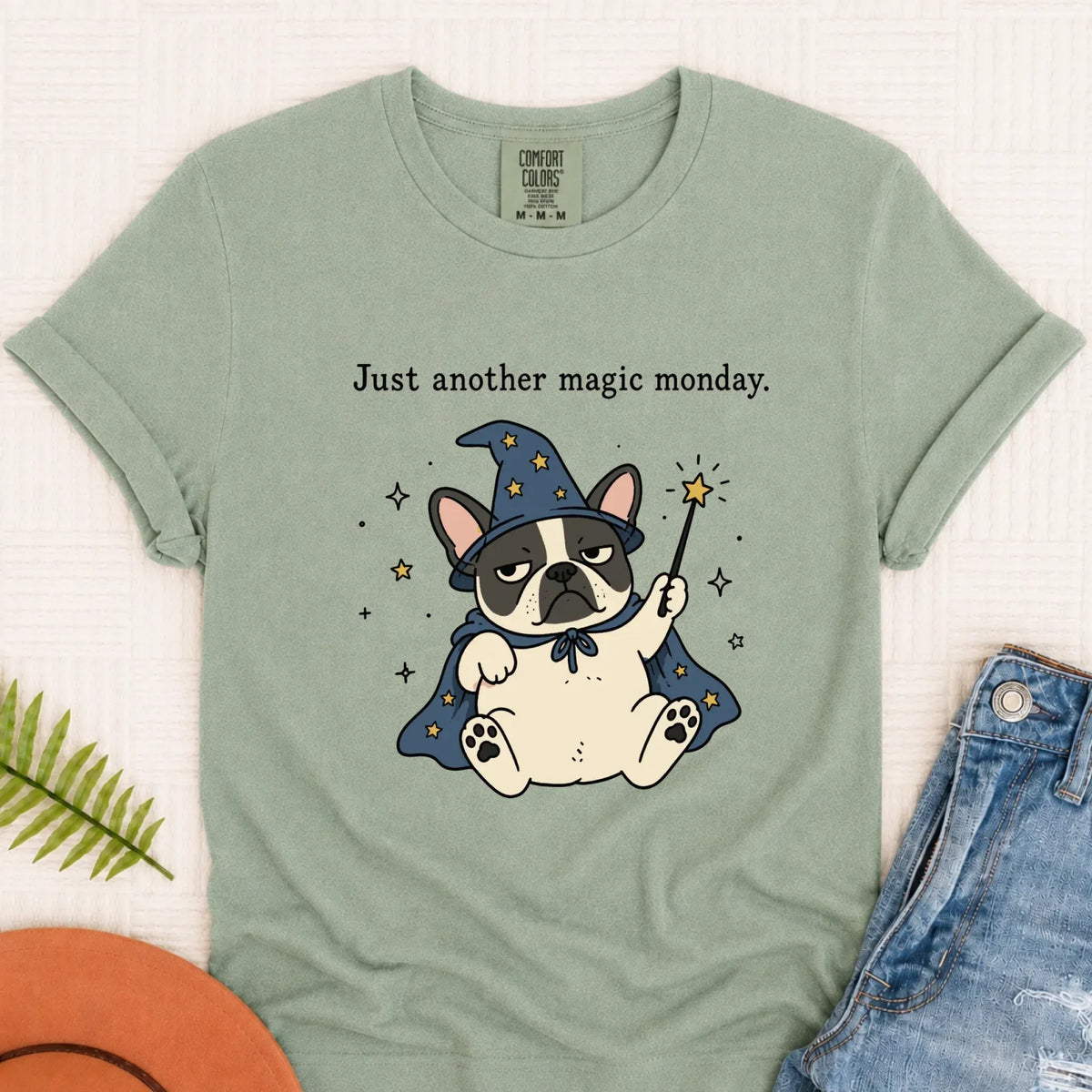 T-Shirt Bay / S Custom Frenchie Work Humor Magic Monday Unisex TShirt
