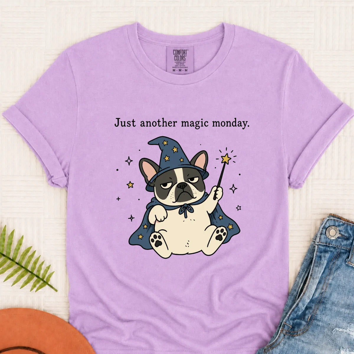 T-Shirt Orchid / S Custom Frenchie Work Humor Magic Monday Unisex TShirt