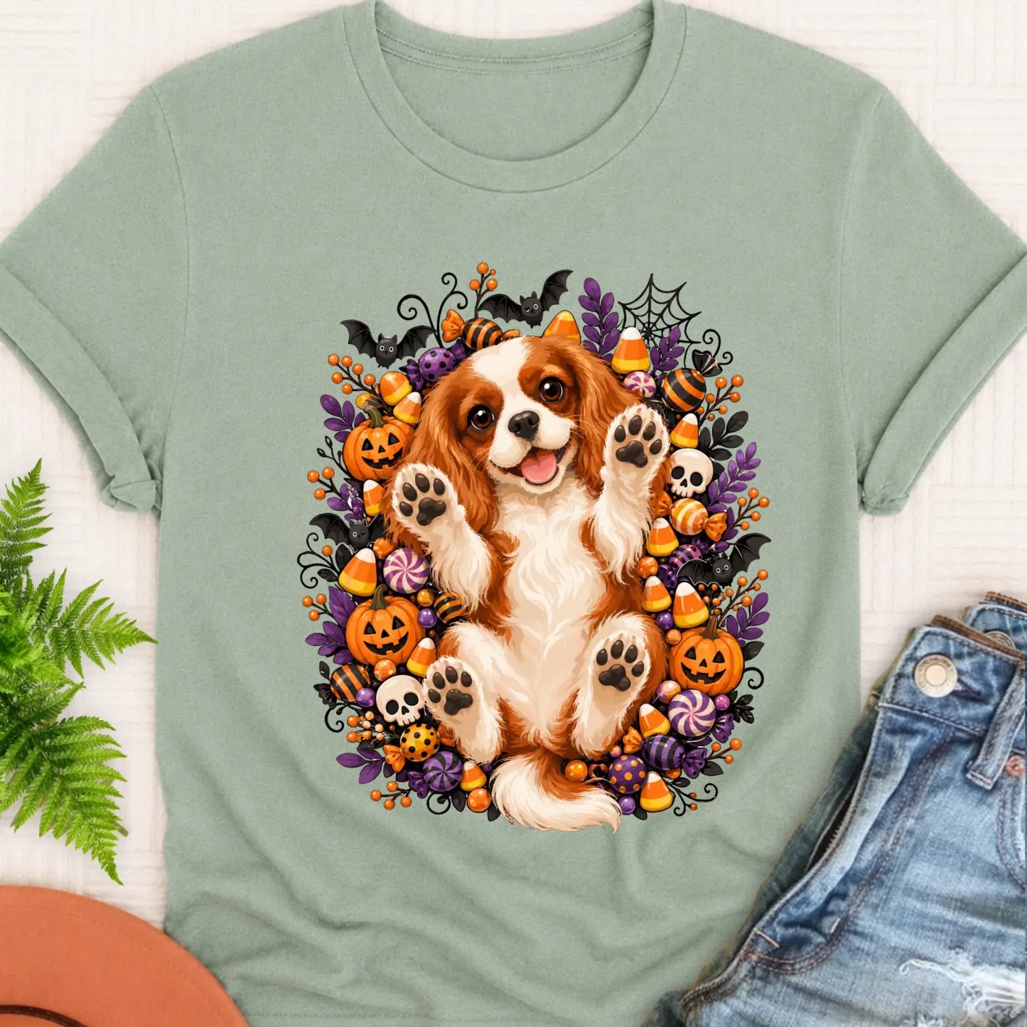 T-Shirt Bay / S Custom Halloween Belly Rubs Unisex Tshirt