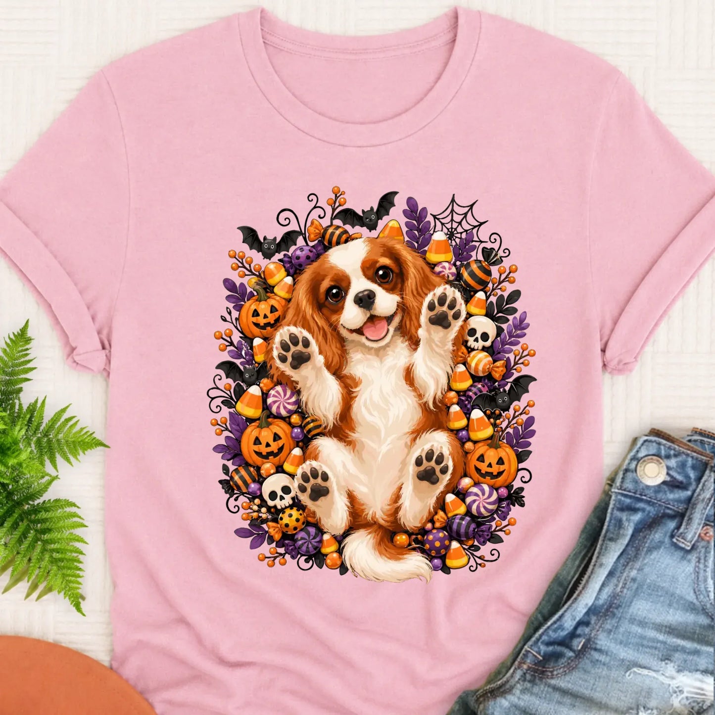 T-Shirt Blossom / S Custom Halloween Belly Rubs Unisex Tshirt
