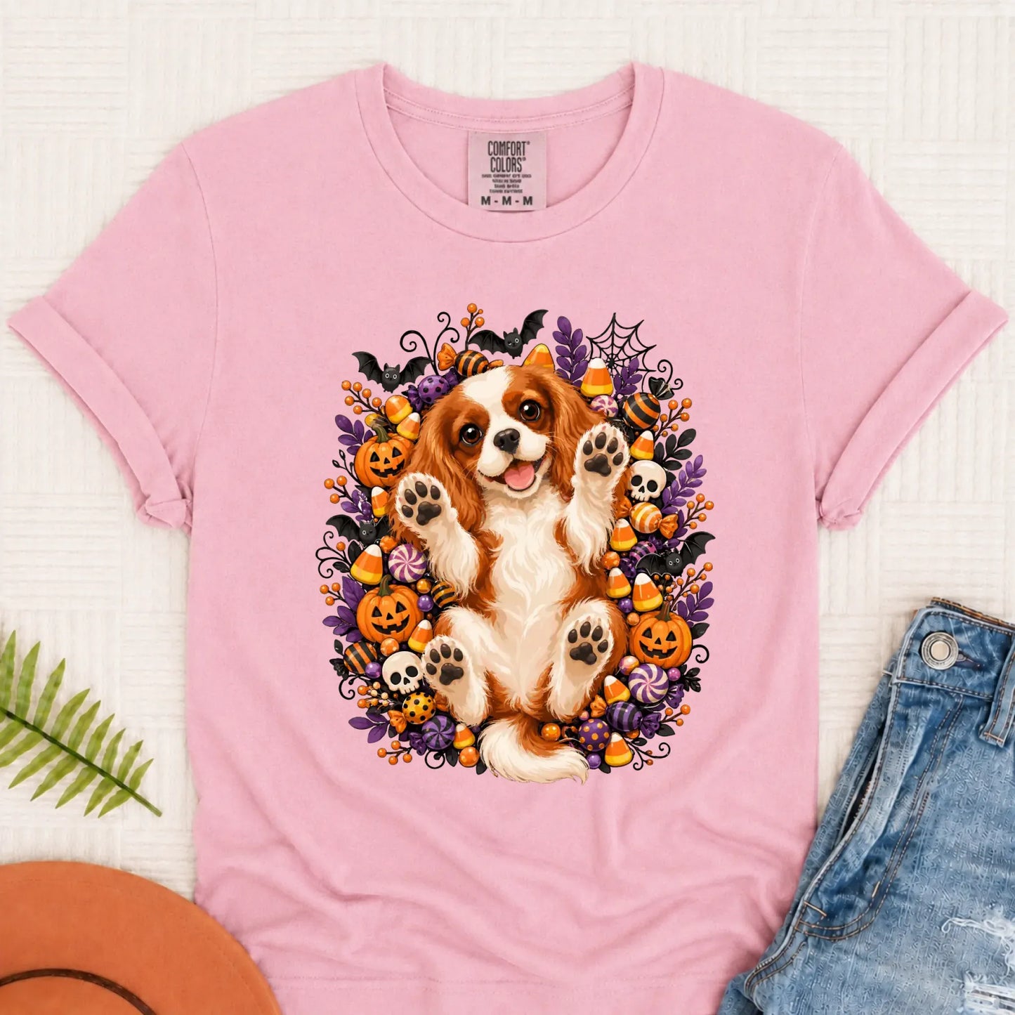 Custom Halloween Belly Rubs Unisex Tshirt Blossom