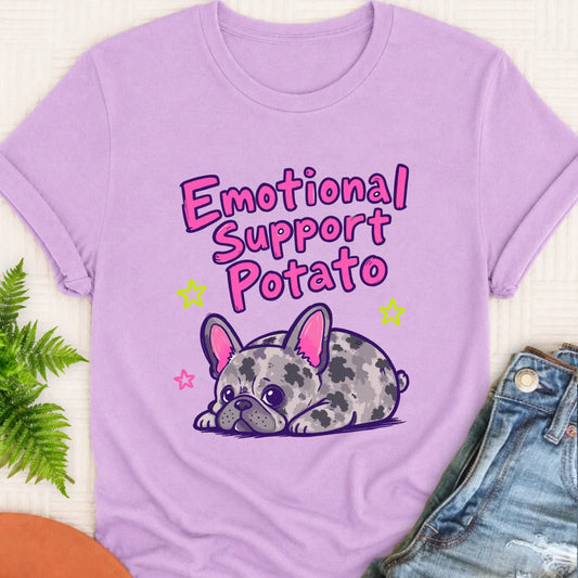 Custom Neon Funny Potato Unisex Tshirt Orchid