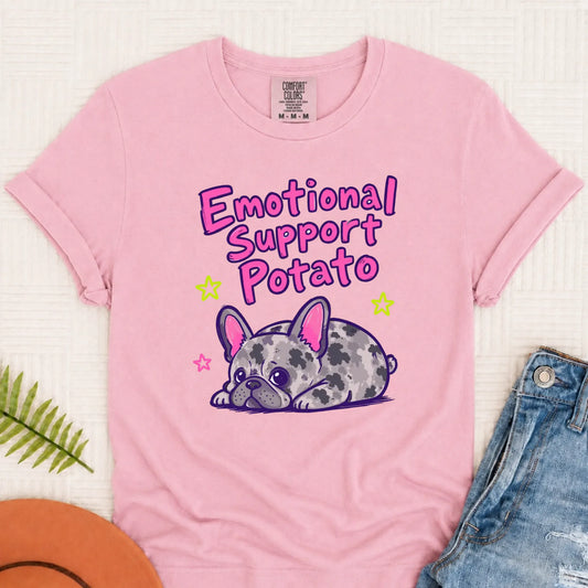 Custom Neon Funny Potato Unisex Tshirt Blossom