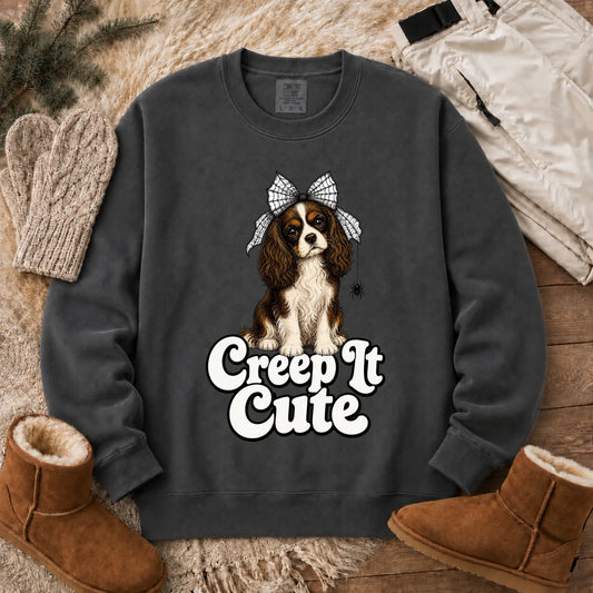 Custom Spiderweb Bow Halloween Unisex Sweatshirt Pepper
