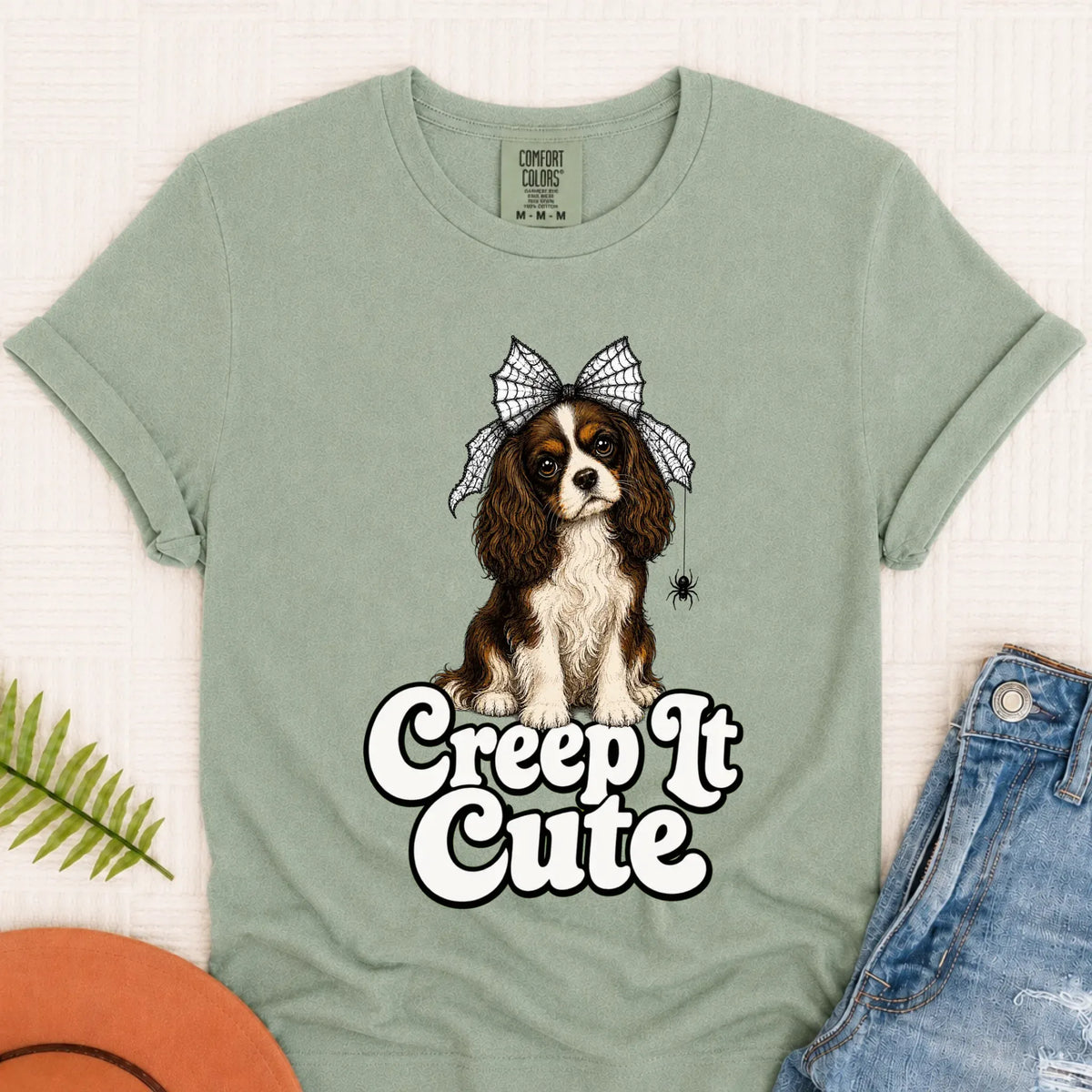 Custom Cavalier Cute Halloween Unisex Tshirt Bay