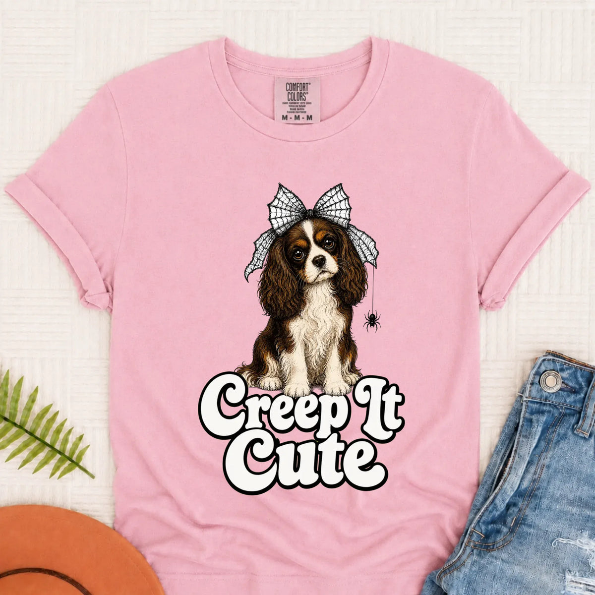 Custom Cavalier Cute Halloween Unisex Tshirt Blossom
