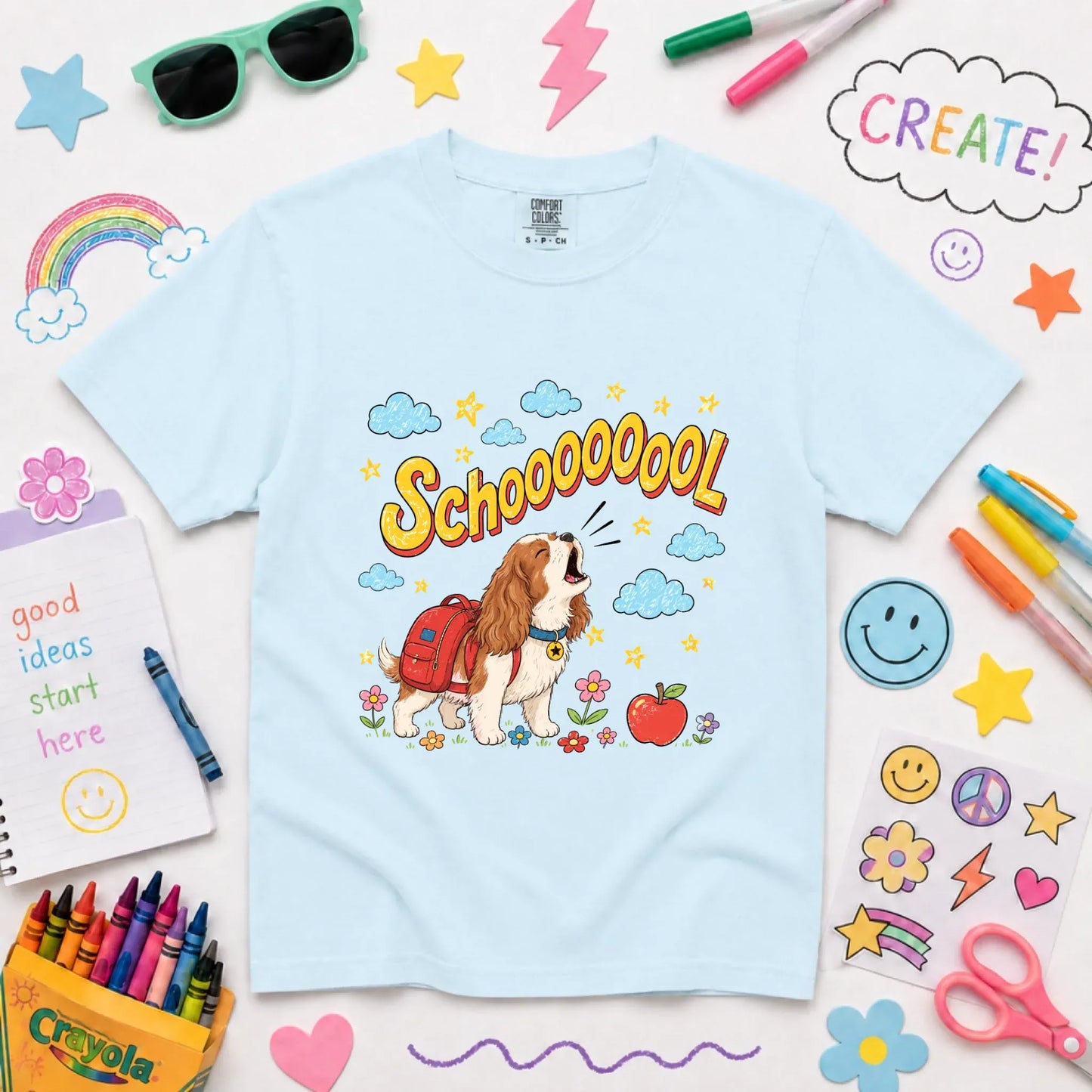 T-Shirt Chambray / XS Custom YOUTH Back to School Unisex Tshirt