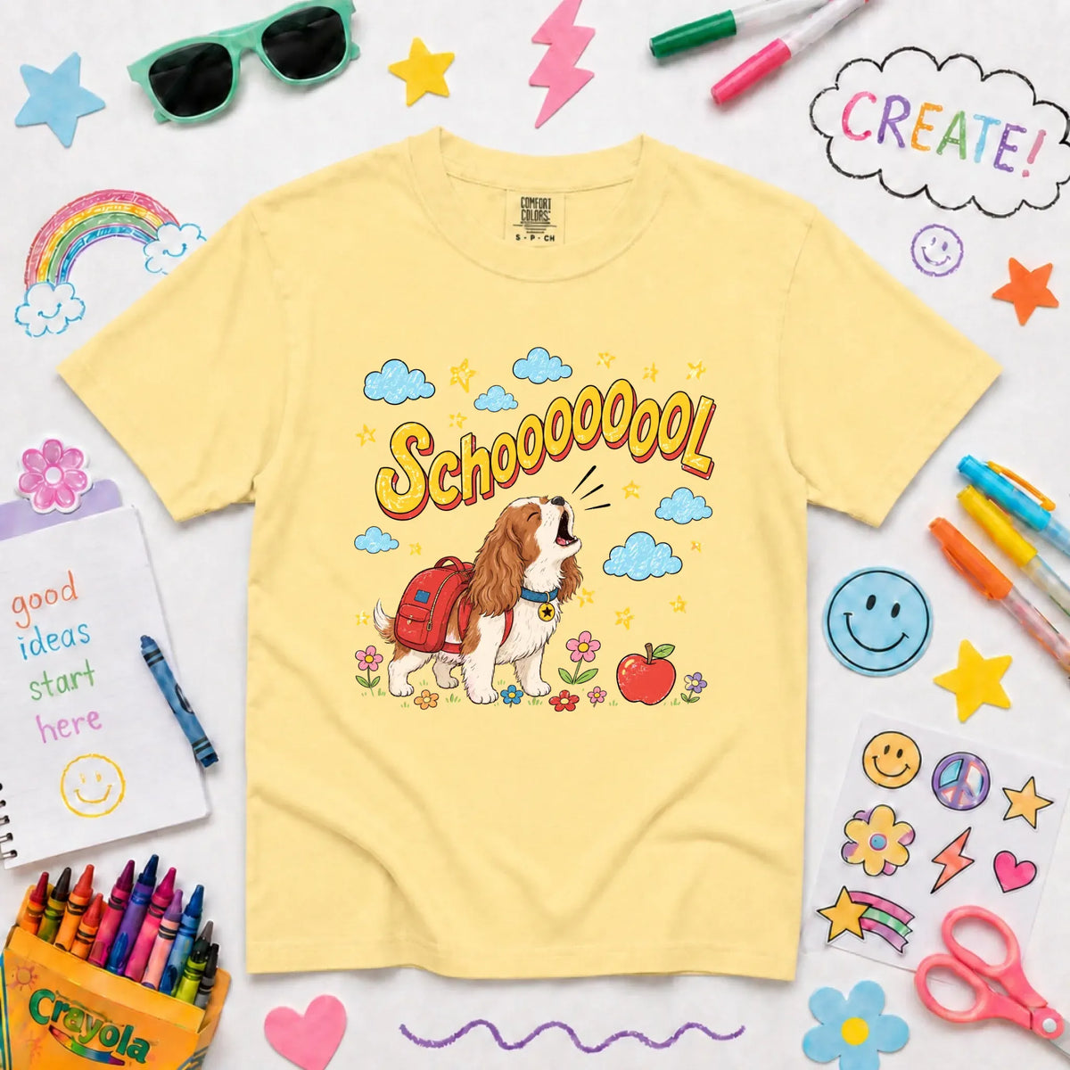 Custom YOUTH Back to School Unisex Tshirt NEW Youth Midweight Tee Butter