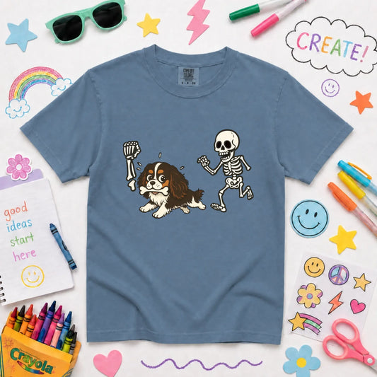 Custom YOUTH Cavalier Grave Robber Unisex TShirt Blue Jean