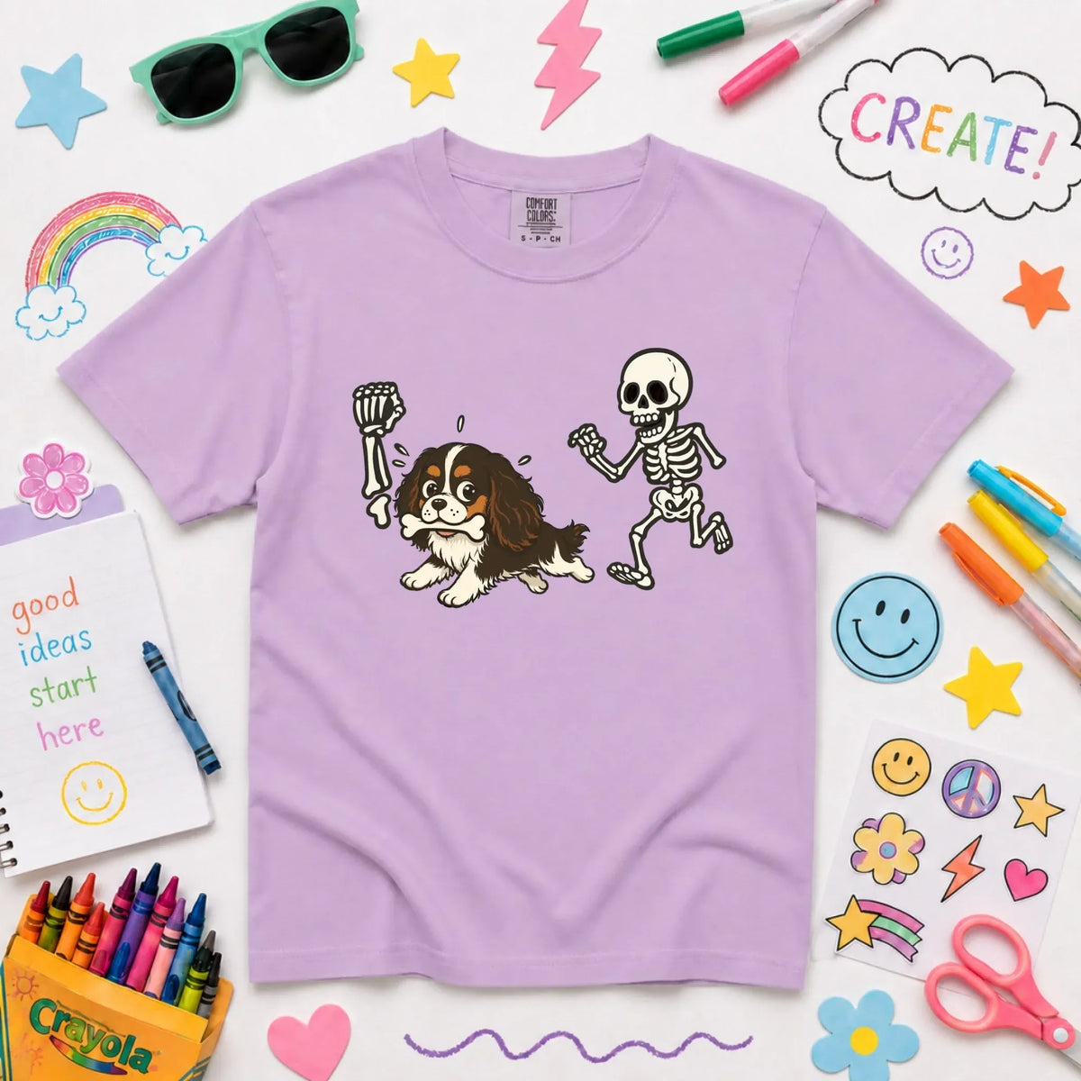 Custom YOUTH Cavalier Grave Robber Unisex TShirt NEW Youth Midweight Tee Orchid