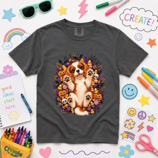 Custom YOUTH Halloween Belly Rubs Unisex Tshirt Pepper