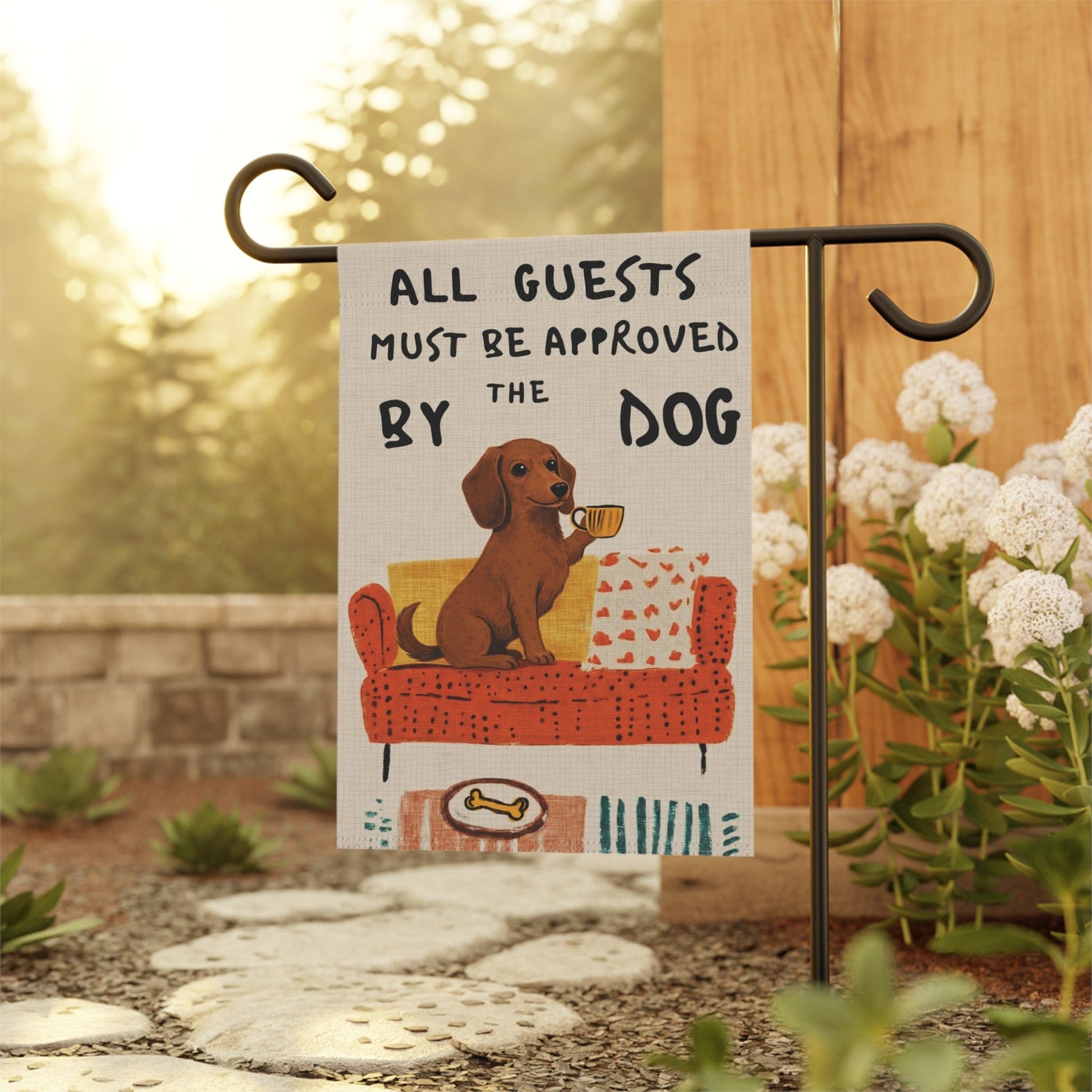 Dachshund Guests Approved by Dog Yard Flag
