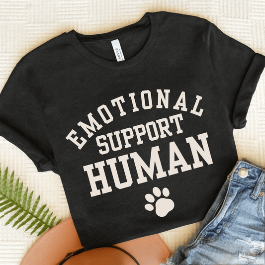 Dachshund Lover Emotional Support Human Unisex Tshirt Dark Grey