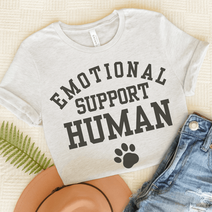 Goldie Dog Lover Emotional Support Human Unisex Tshirt Ash