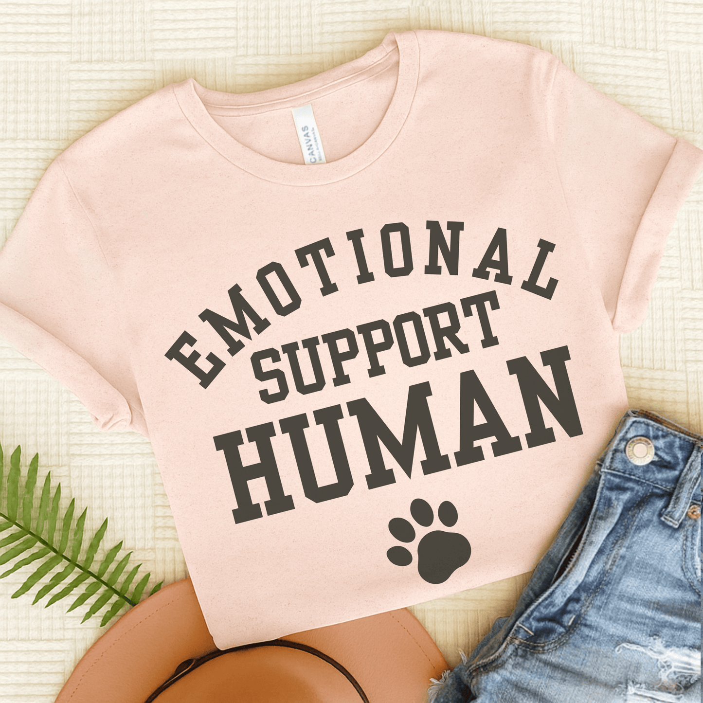 Goldie Dog Lover Emotional Support Human Unisex Tshirt Soft Pink