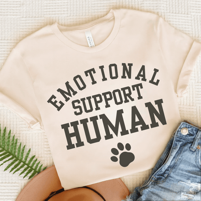 Goldie Dog Lover Emotional Support Human Unisex Tshirt Natural