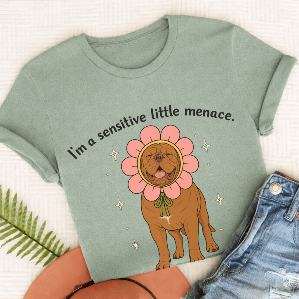Dogue de Bordeaux Little Menace Unisex TShirt Bay