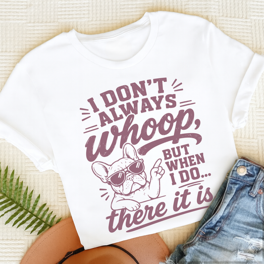 French Bulldog Whoop Unisex TShirt White