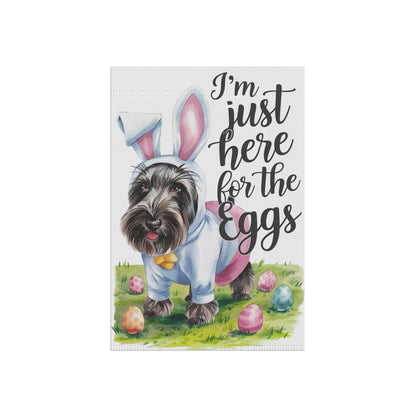 Printify Home Decor Easter Black Scottish Terrier Garden Flag, Front Yard Spring Decor, Housewarming Gift
