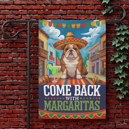 Printify Garden Flag 12'' × 18'' English Bulldog Cinco de Mayo Garden Flag