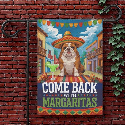 Printify Garden Flag 12'' × 18'' English Bulldog Cinco de Mayo Garden Flag