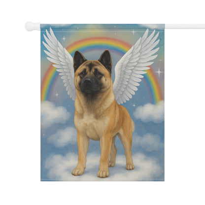 Printify Garden Flag Fawn American Akita Angel Garden Flag