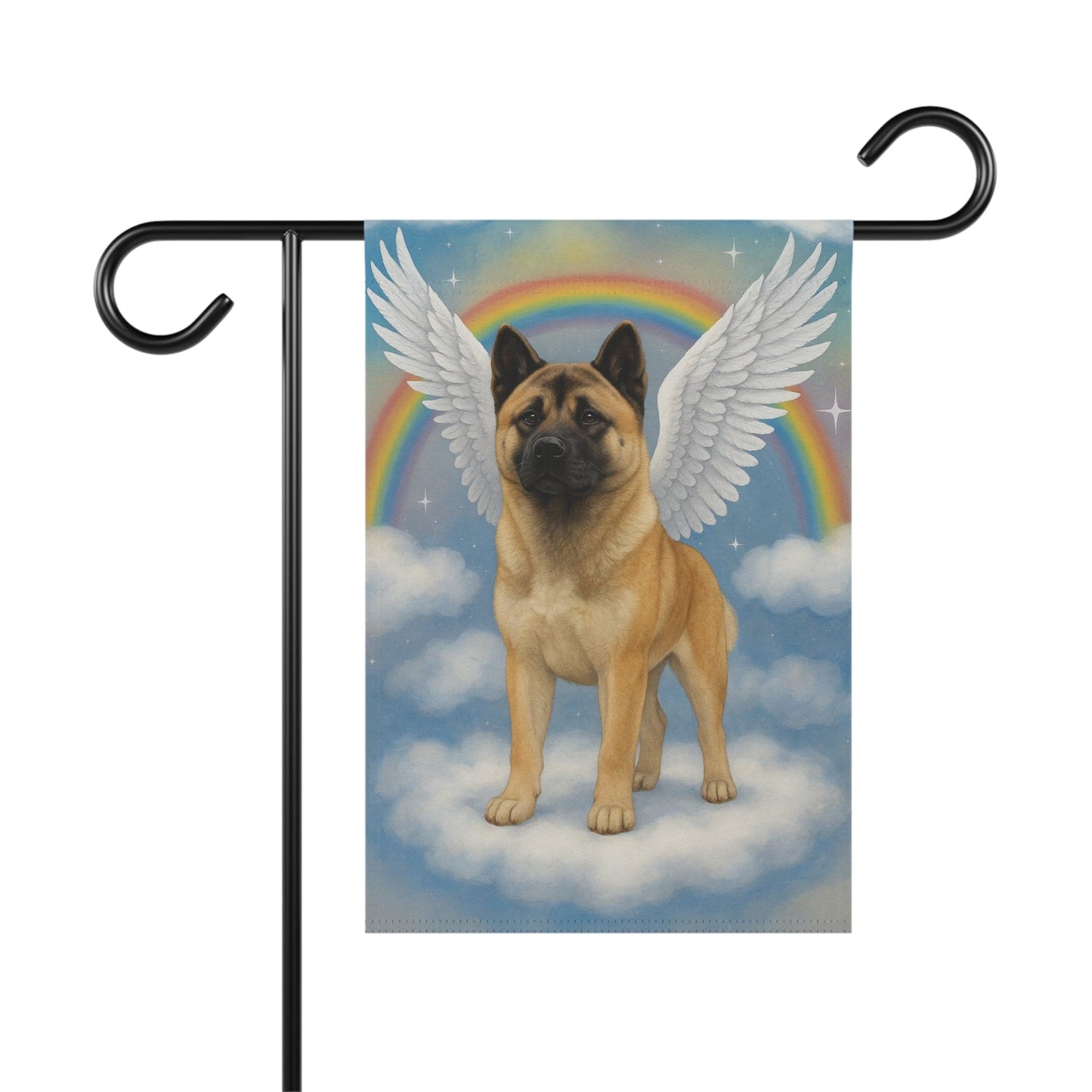 Printify Garden Flag Fawn American Akita Angel Garden Flag