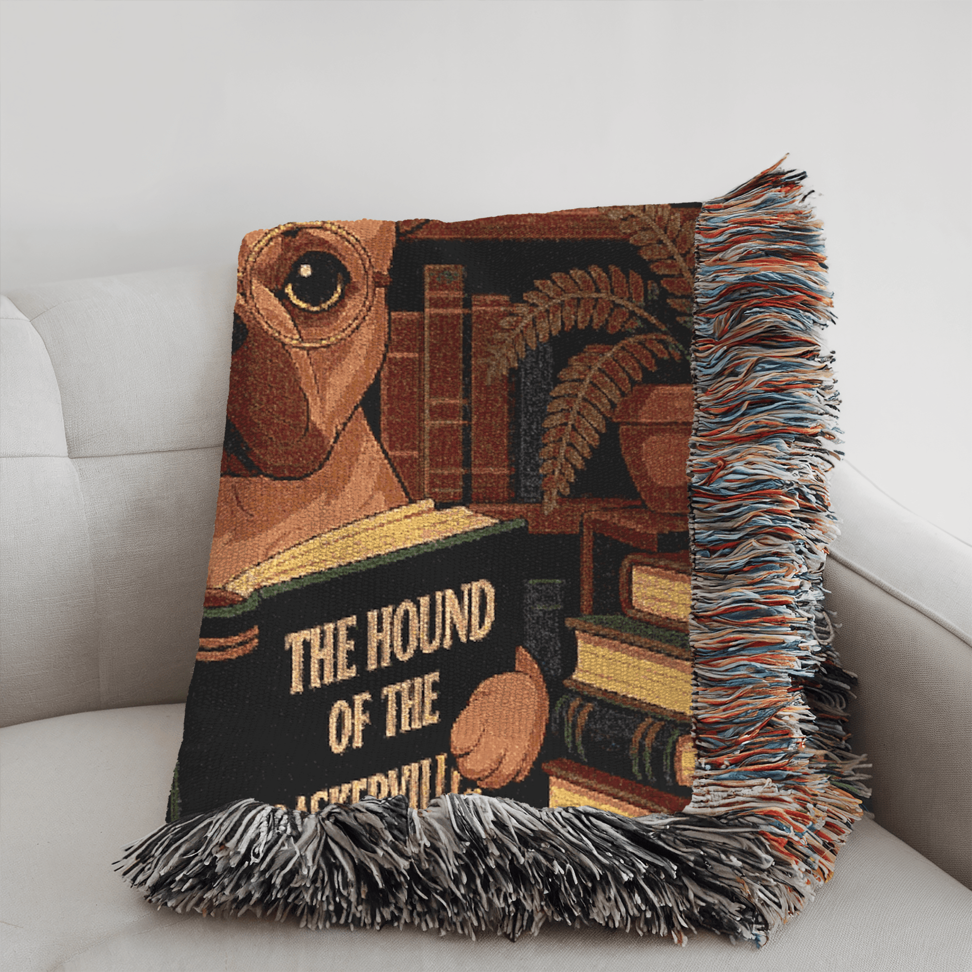 Printify Blanket Fawn French Bulldog Baskervilles Throw Blanket