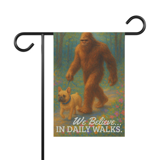 Printify Garden Flag Fawn French Bulldog Bigfoot Garden Flag