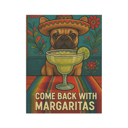 Fawn French Bulldog Cinco de Mayo Fiesta Garden Flag