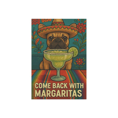 Fawn French Bulldog Cinco de Mayo Fiesta Garden Flag