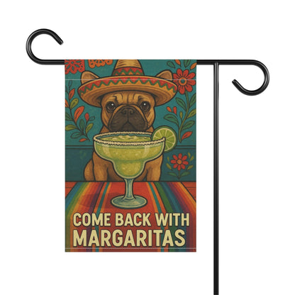 Fawn French Bulldog Cinco de Mayo Fiesta Garden Flag