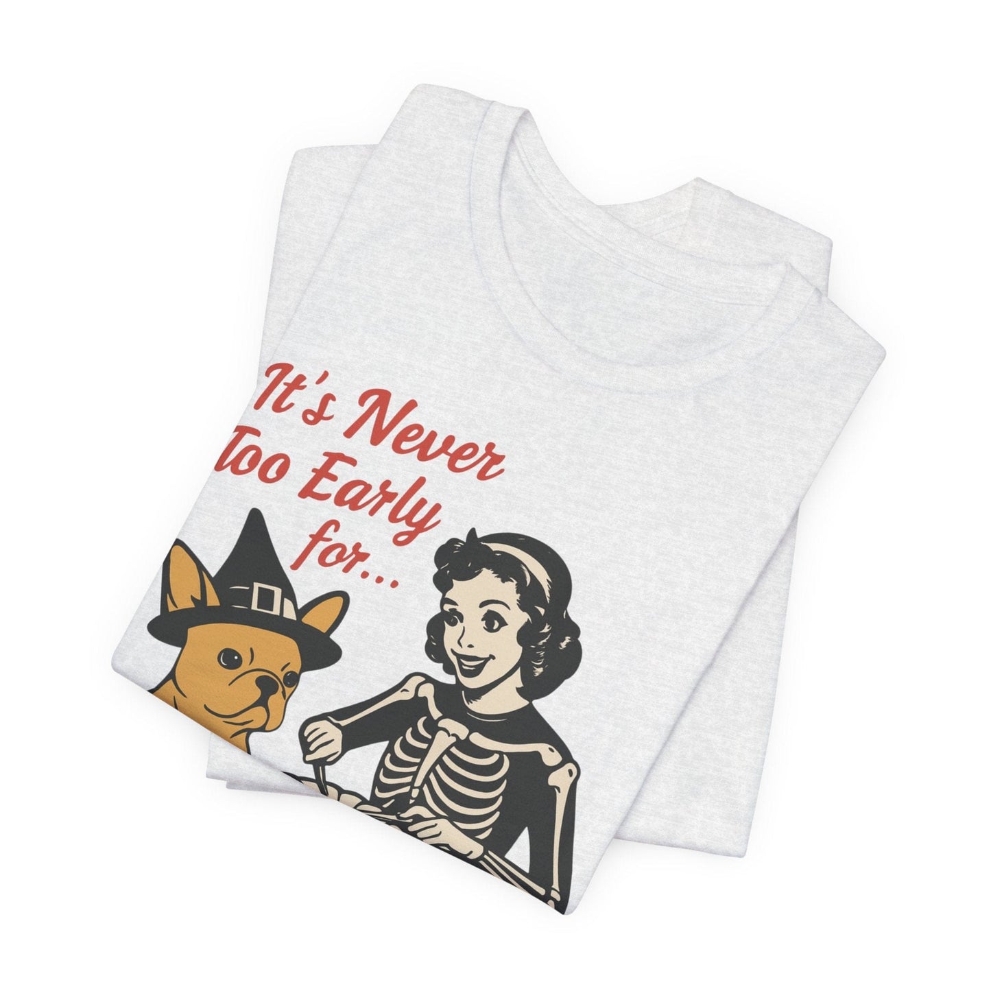 Fawn French Bulldog Early Halloween TShirt