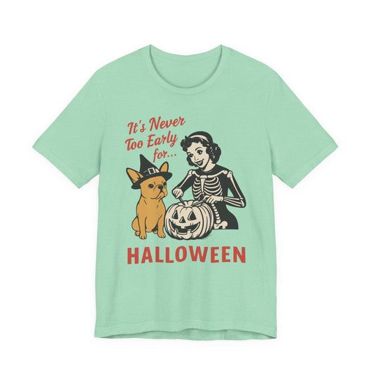 Fawn French Bulldog Early Halloween TShirt