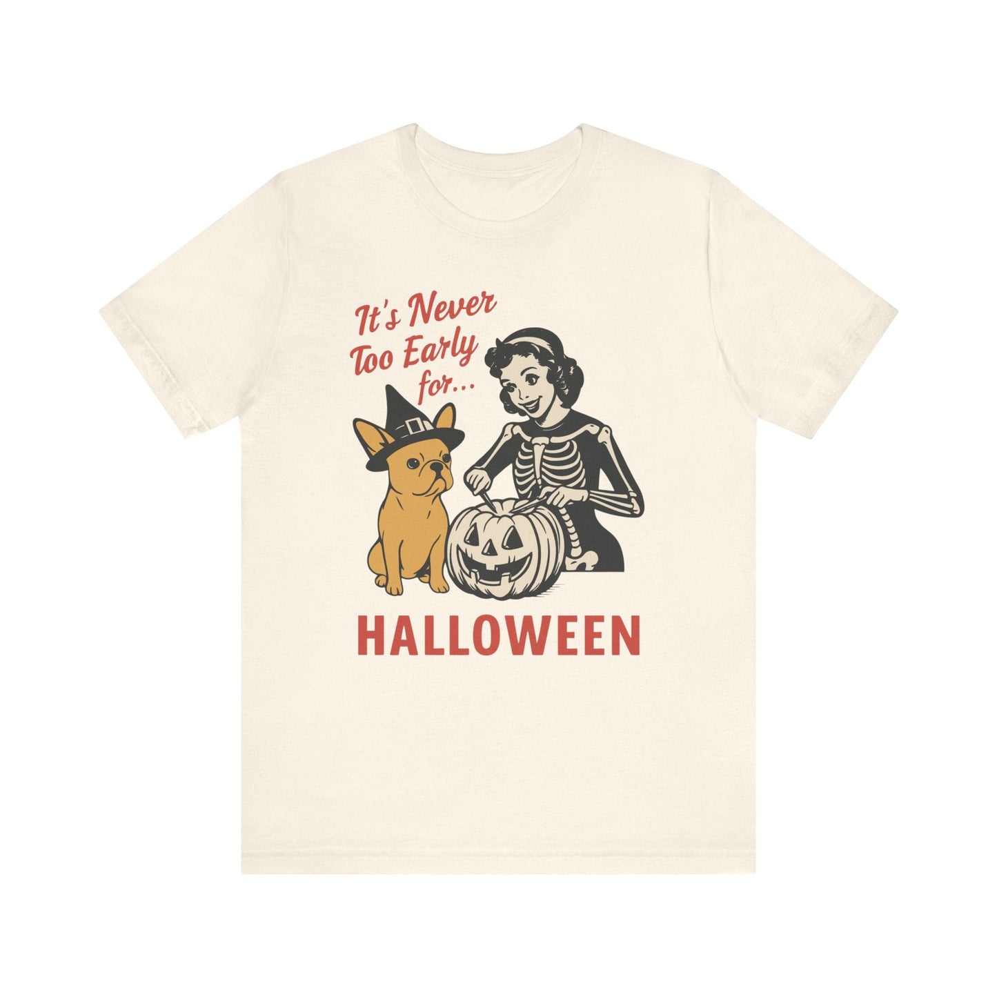 Fawn French Bulldog Early Halloween TShirt