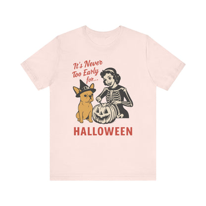 Fawn French Bulldog Early Halloween TShirt