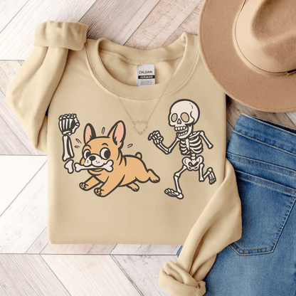 Printify Sweatshirt S / Sand Fawn French Bulldog Grave Robber Sweatshirt