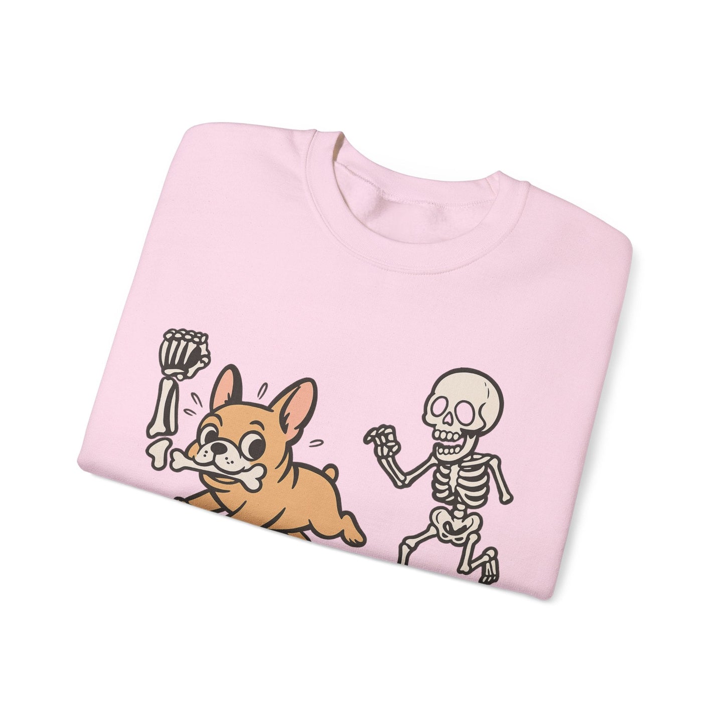 Printify Sweatshirt Fawn French Bulldog Grave Robber Sweatshirt