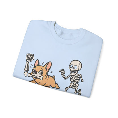 Printify Sweatshirt Fawn French Bulldog Grave Robber Sweatshirt