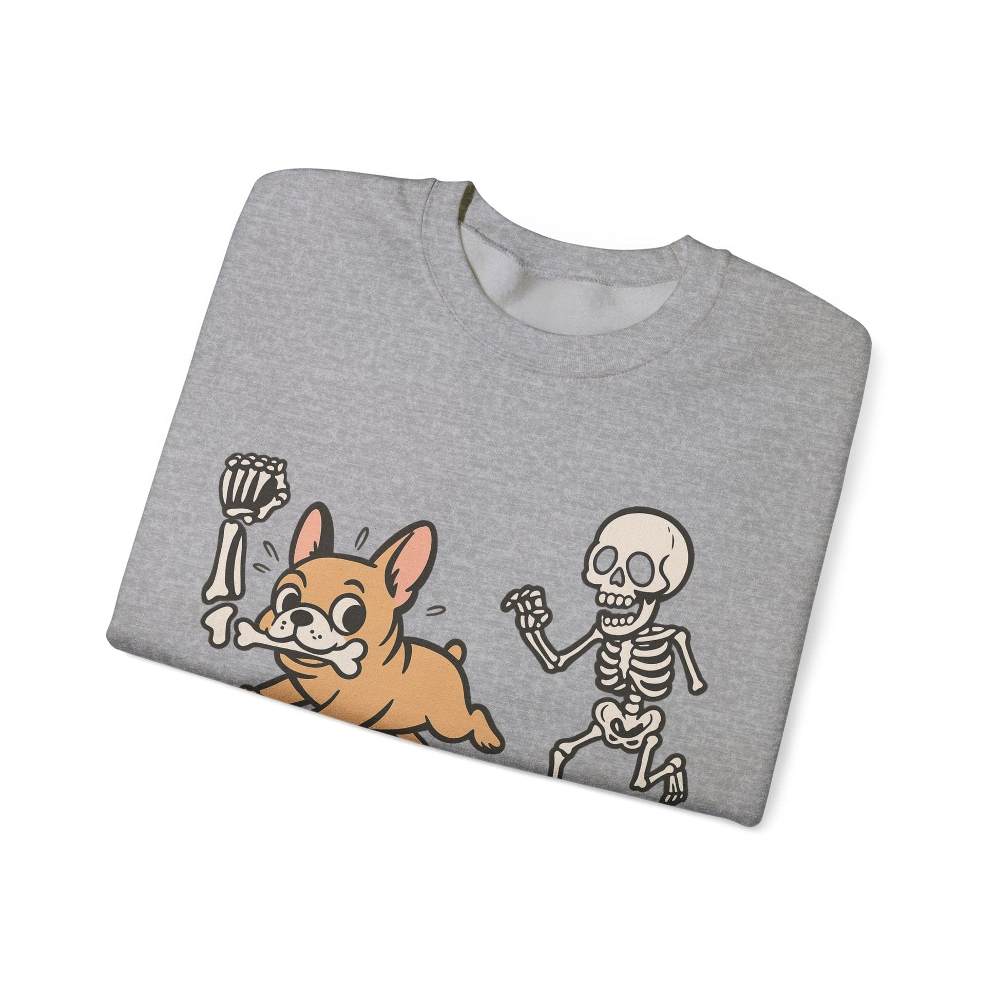 Printify Sweatshirt Fawn French Bulldog Grave Robber Sweatshirt