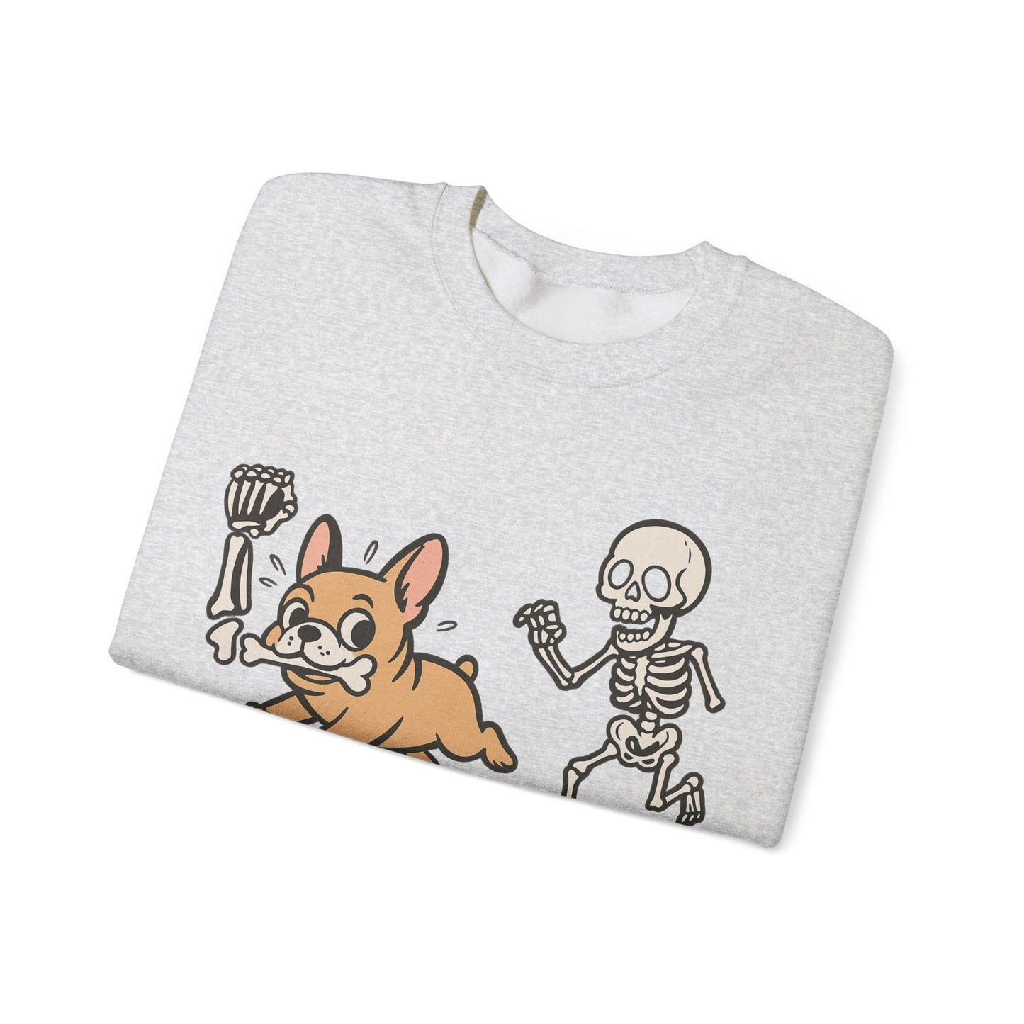 Printify Sweatshirt Fawn French Bulldog Grave Robber Sweatshirt