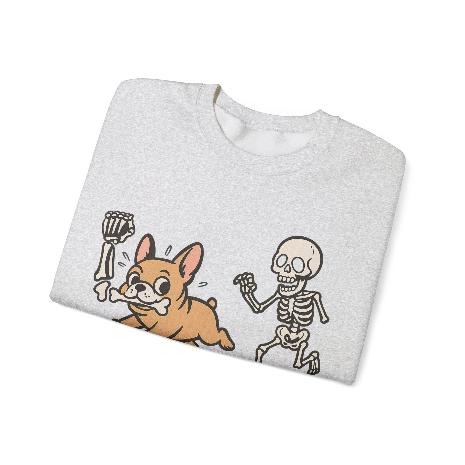 Printify Sweatshirt Fawn French Bulldog Grave Robber Sweatshirt
