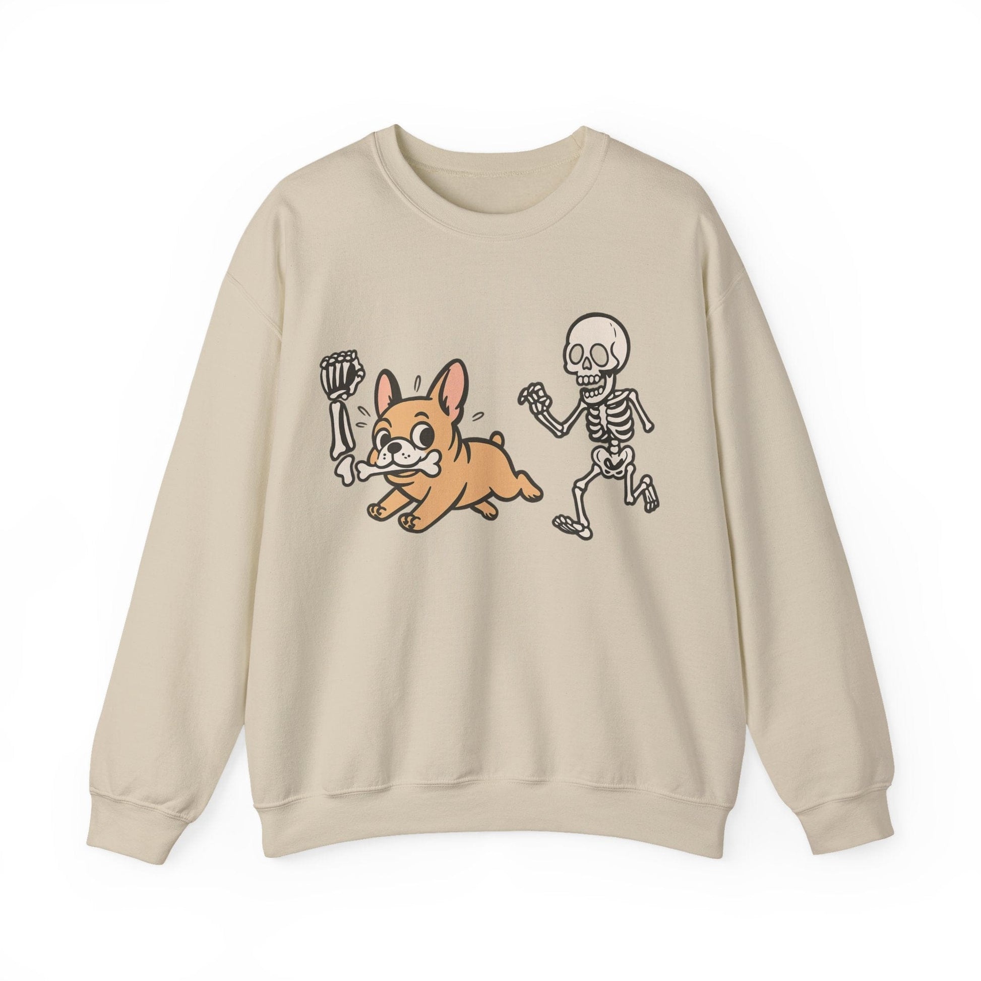 Printify Sweatshirt Fawn French Bulldog Grave Robber Sweatshirt