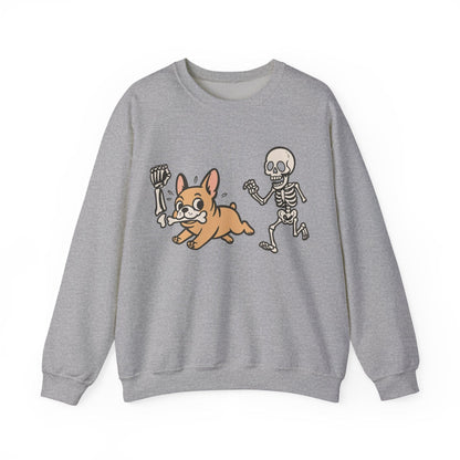 Printify Sweatshirt Fawn French Bulldog Grave Robber Sweatshirt