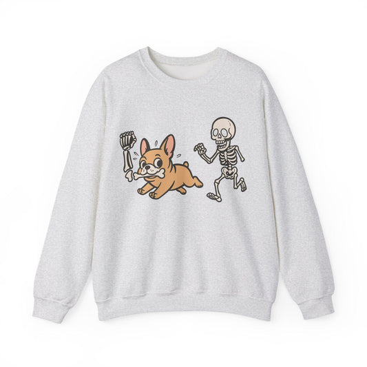Printify Sweatshirt Fawn French Bulldog Grave Robber Sweatshirt