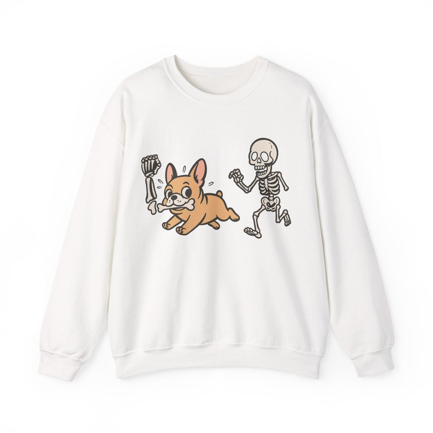 Printify Sweatshirt Fawn French Bulldog Grave Robber Sweatshirt