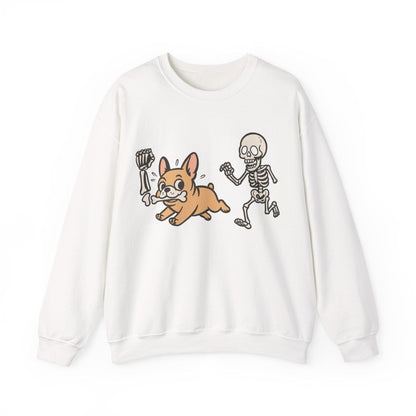 Printify Sweatshirt Fawn French Bulldog Grave Robber Sweatshirt